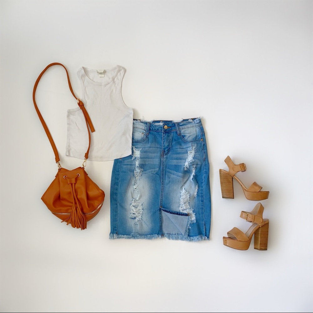 Fashion Nova Denim Skirt